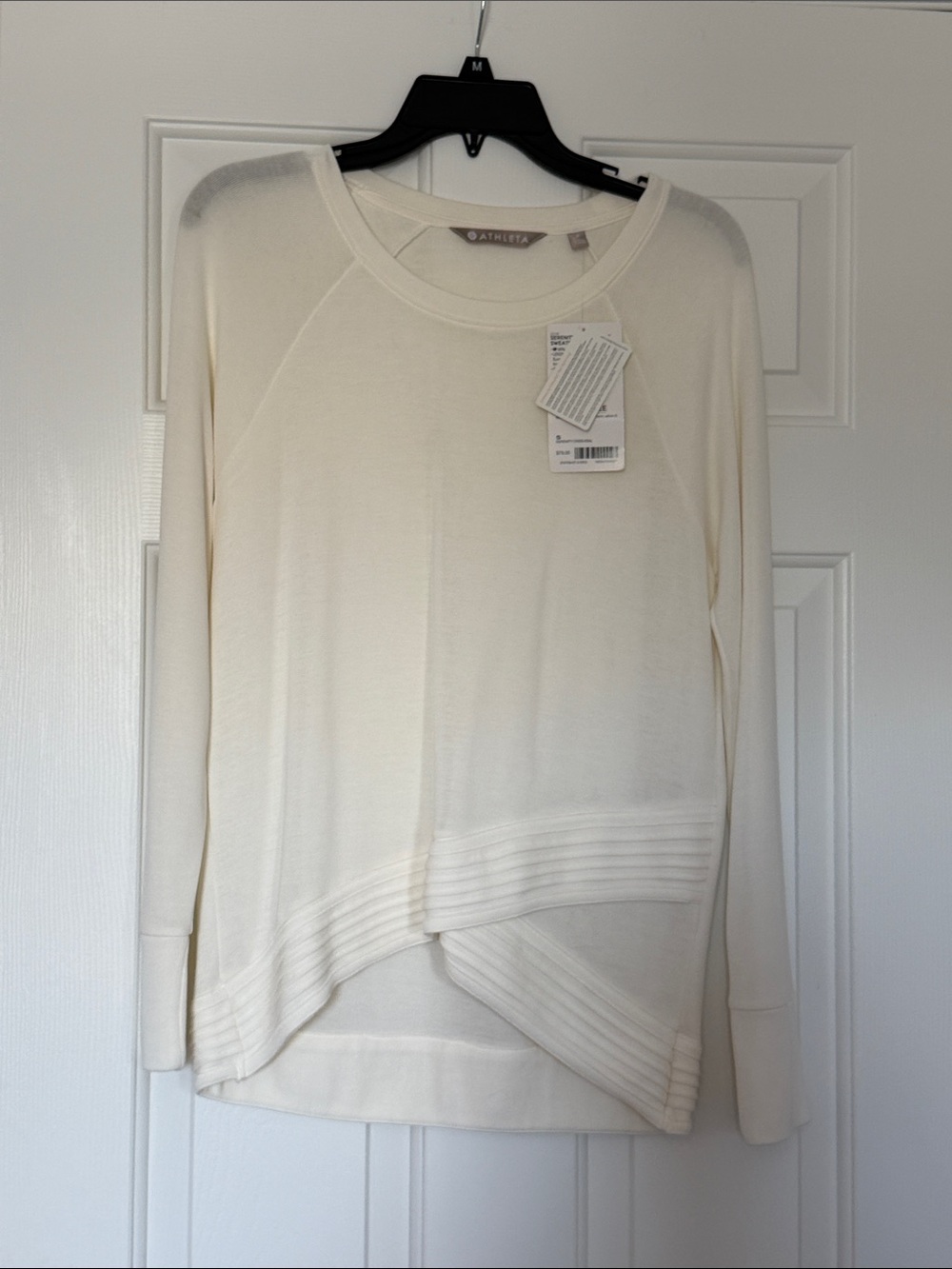 New with tags Athleta Serenity Criss Cross Sweatshirt